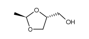 1,3-Dioxolane-4-methanol, 2-methyl-, (2R,4S)-rel- Structure