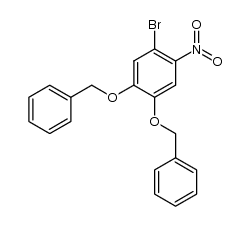 4,5-di(benzyloxy)-2-nitro-1-bromobenzene结构式
