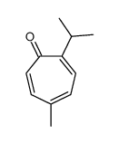 2,4,6-Cycloheptatrien-1-one,5-methyl-2-(1-methylethyl)-(9CI) structure