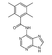 2,3,5,6-tetramethyl-N-(7(9)H-purin-6-yl)-benzamide结构式