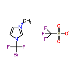 1-BROMODIFLUOROMETHYL-3-METHYL-IMIDAZOLIUM TRIFLATE Structure