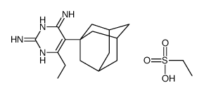 5-(1-adamantyl)-6-ethylpyrimidine-2,4-diamine,ethanesulfonic acid Structure