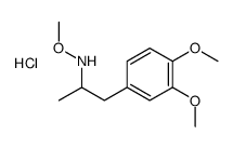 1-(3,4-dimethoxyphenyl)-N-methoxypropan-2-amine,hydrochloride结构式