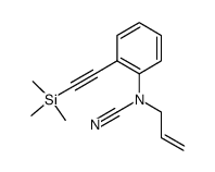 N-allyl-N-((2-trimethylsilylethynyl)phenyl)cyanamide Structure