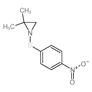 Aziridine,2,2-dimethyl-1-[(4-nitrophenyl)thio]-结构式