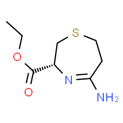 1,4-Thiazepine-3-carboxylicacid,5-amino-2,3,6,7-tetrahydro-,ethylester,(3R)-(9CI) Structure