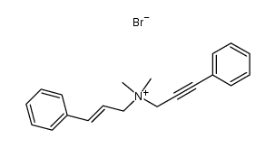 cinnamyldimethyl-(3-phenylprop-2-ynyl)ammonium bromide结构式