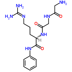 H-Gly-Gly-Arg-anilide acetate salt结构式