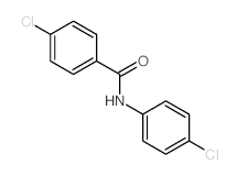 4-氯-N-(4-氯苯基)苯甲酰胺结构式