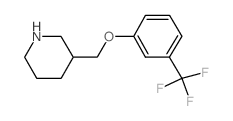 3-[[3-(trifluoromethyl)phenoxy]methyl]piperidine Structure