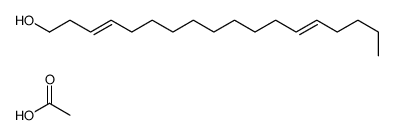 acetic acid,octadeca-3,13-dien-1-ol结构式