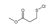 methyl 3-chlorosulfanylpropanoate Structure