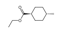 ethyl (1r,4r)-4-methylcyclohexane-1-carboxylate结构式