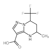 5-methyl-7-(trifluoromethyl)-1,5,6,7-tetrahydropyrazolo[1,5-a]pyrimidine-3-carboxylic acid structure