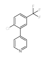 4-[2-Chloro-5-(trifluoromethyl)phenyl]pyridine Structure