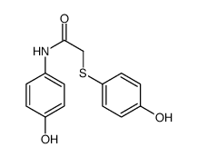 N-(4-hydroxyphenyl)-2-(4-hydroxyphenyl)sulfanylacetamide Structure