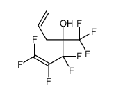 1,1,2,3,3-pentafluoro-4-(trifluoromethyl)hepta-1,6-dien-4-ol结构式
