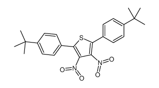 2,5-bis(4-tert-butylphenyl)-3,4-dinitrothiophene结构式
