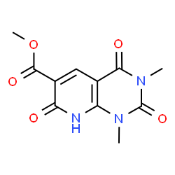 Methyl 1,3-dimethyl-2,4,7-trioxo-1,2,3,4,7,8-hexahydropyrido[2,3-d]pyrimidine-6-carboxylate结构式