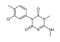 3-(3-chloro-4-methyl-phenyl)-1-methyl-6-methylamino-1H-[1,3,5]triazine-2,4-dione Structure