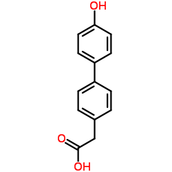 4-Hydroxybiphenylacetic Acid Structure