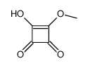 1-Methoxy-2-hydroxycyclobutene-3,4-dione Structure