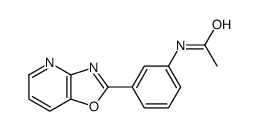 N-[3-([1,3]oxazolo[4,5-b]pyridin-2-yl)phenyl]acetamide结构式