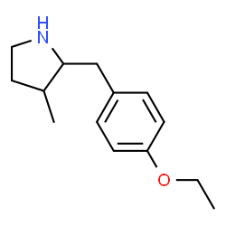 Pyrrolidine, 2-[(4-ethoxyphenyl)methyl]-3-methyl- (9CI) Structure