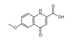 6-methoxy-4-oxo-1,4-dihydroquinoline-2-carboxylic acid Structure