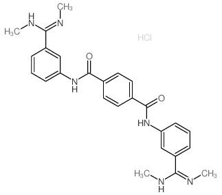 N,N-bis[3-(N,N-dimethylcarbamimidoyl)phenyl]benzene-1,4-dicarboxamide Structure