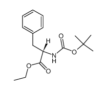 N-Boc-L-phenylalanine ethyl ester结构式