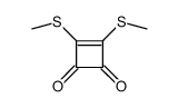 3,4-bis(methylsulfanyl)cyclobut-3-ene-1,2-dione结构式