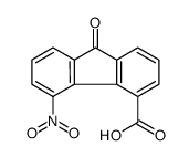 5-nitro-9-oxofluorene-4-carboxylic acid结构式