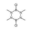 3,6-dichloro-1,2,4,5-tetramethyl-1,2,4,5,3,6-tetrazadiborinane Structure