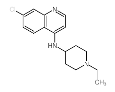 7-chloro-N-(1-ethyl-4-piperidyl)quinolin-4-amine structure