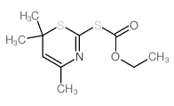 O-Ethyl S-(4,6,6-trimethyl-6H-1,3-thiazin-2-yl) thiocarbonate结构式