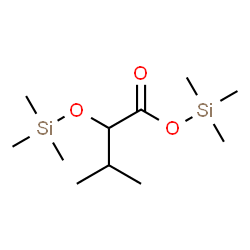 2-[(Trimethylsilyl)oxy]isovaleric acid trimethylsilyl ester结构式