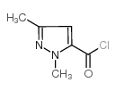 1,3-二甲基-1氢-吡唑-5-甲酰氯结构式
