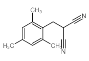 2-[(2,4,6-trimethylphenyl)methyl]propanedinitrile structure