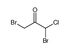 1,3-dibromo-1-chloropropan-2-one Structure