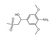 4-amino-3,5-dimethoxy-α-[(methylsulfonyl)-methyl]-benzyl alcohol Structure