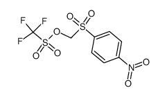 [(4-Nitrophenyl)sulfonyl]methyltrifluoromethanesulfonate Structure