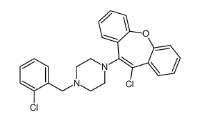 1-(5-chlorobenzo[b][1]benzoxepin-6-yl)-4-[(2-chlorophenyl)methyl]piperazine Structure