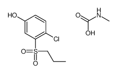 4-chloro-3-propylsulfonylphenol,methylcarbamic acid结构式