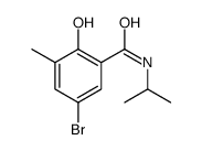 5-bromo-2-hydroxy-3-methyl-N-propan-2-ylbenzamide Structure