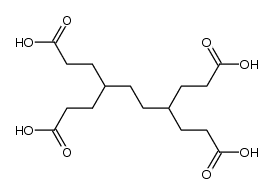 4,7-bis(2-carboxyethyl)decanedioic acid Structure