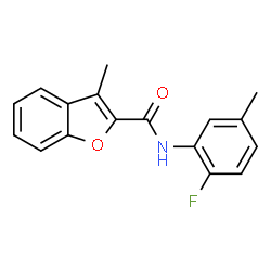 2-Benzofurancarboxamide,N-(2-fluoro-5-methylphenyl)-3-methyl-(9CI) Structure
