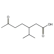 (3R)-3-异丙基-6-氧代庚酸结构式