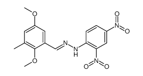 2,5-Dimethoxy-3-methylbenzaldehyd-2,4-dinitrophenylhydrazon结构式