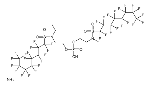 (Perfluoroctansulfonamide N-ethyl-N-2-hydroxyethyl) Ammonium Phosphate esters structure